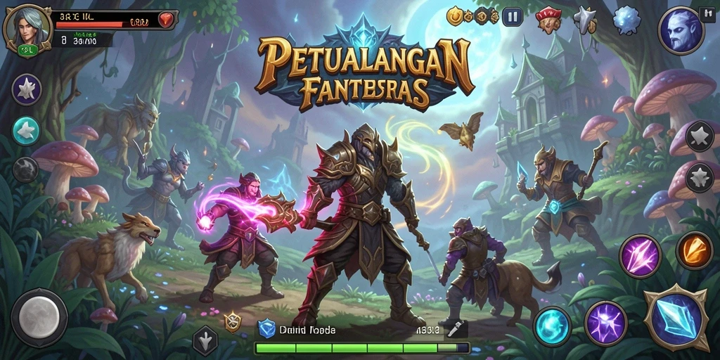 Tampilan gameplay RPG yang menarik dan dinamis dari 33L.