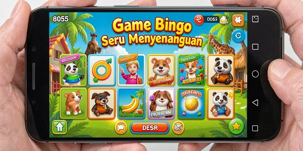 Gameplay seru dan interaktif dari aplikasi Bingo 8055.