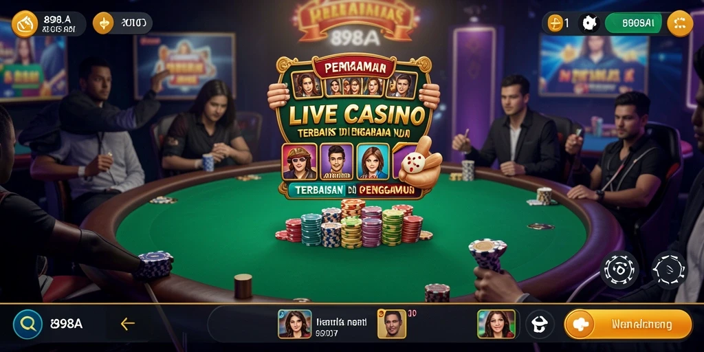 Gameplay Live Casino yang menarik dan interaktif di 898A.