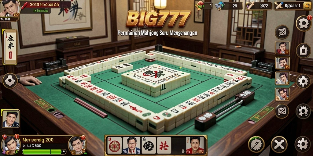 Tampilan utama gameplay Mahjong yang seru dan menantang.
