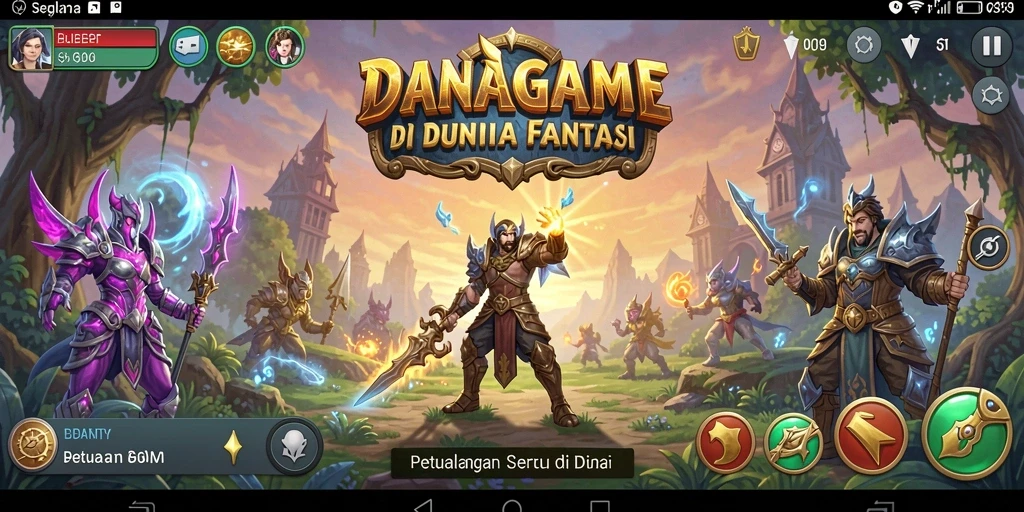 Tampilan gameplay <strong>DANAGAME</strong> yang menarik dan penuh aksi petualangan.