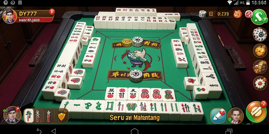Tampilan gameplay DY777 yang mengasyikkan dan penuh tantangan Mahjong.
