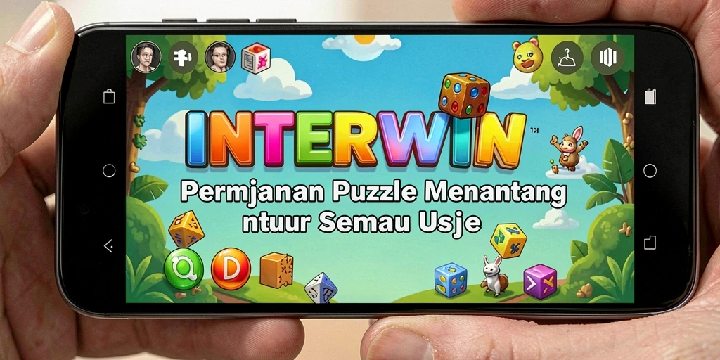 Screenshot demo gameplay INTERWIN dengan tantangan puzzle yang menarik.
