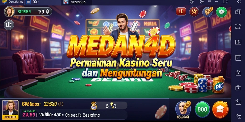 Screenshot gameplay MEDAN4D menampilkan aksi kasino yang mendebarkan.