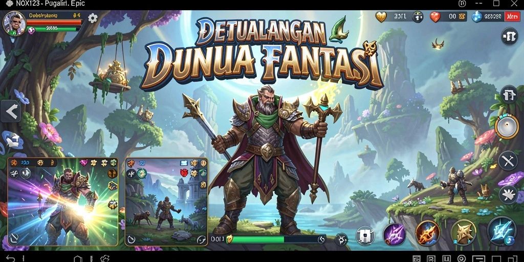 Tampilan gameplay NOX123 yang menarik dan mendebarkan.