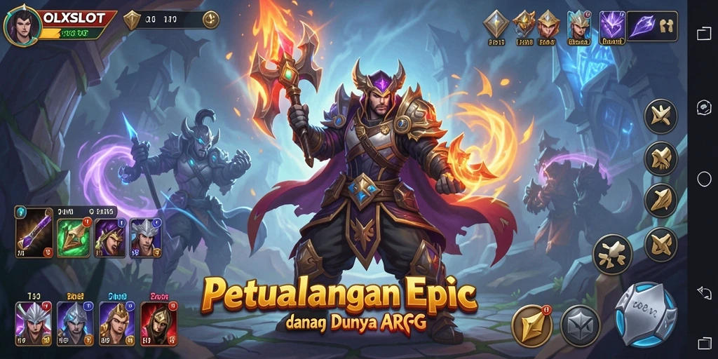 Tampilan menarik dari gameplay ARPG penuh aksi di OLXSLOT.