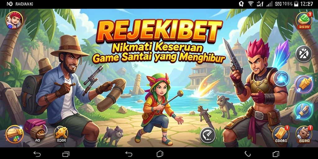 Tangkapan layar utama REJEKIBET yang menunjukkan gameplay yang menyenangkan dan interaktif.