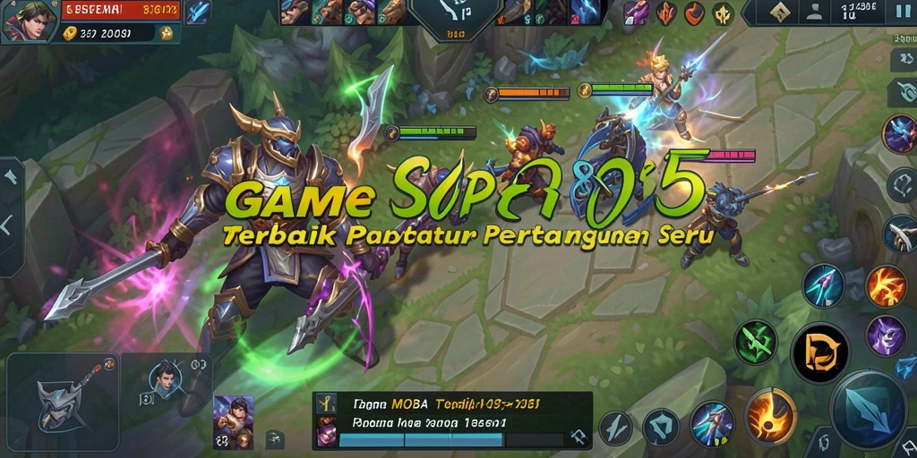 Screenshot gameplay SUPER805 menampilkan karakter yang sedang bertarung.