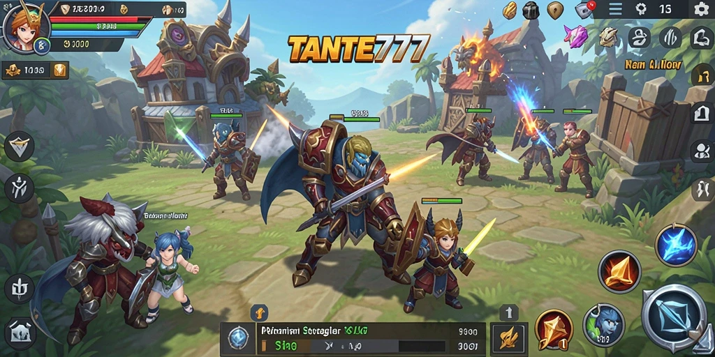Tampilan gameplay TANTE777 yang seru dan strategis.